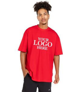 T-shirt pour homme 100% coton, design personnalisé, qualité supérieure, col rond, coupe ample, épaules tombantes, streetwear, t-shirt uni pour homme - Product Image 1