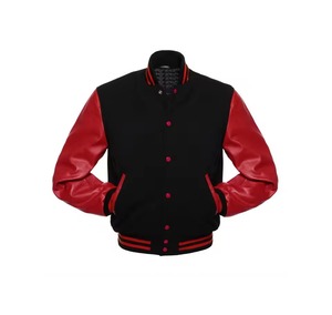 Chaqueta Varsity de Satén Personalizada, Estilo Moderno, OEM, Lisa, Transpirable, Tallas Grandes, Chaqueta de Béisbol Hip Hop para Hombre - Product Image 1