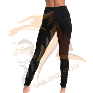 Leggings de yoga pour femmes de haute qualité, couleur unie, taille haute, vêtements de sport, design unique. - Product Image 4