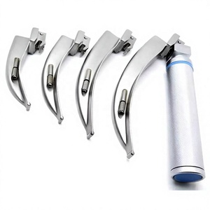 Set de Laringoscopio de Acero Inoxidable CE, Manual, Reutilizable, Instrumento Quirúrgico ORL, Herramienta de Diagnóstico Médico Plateada, Fabricado por ZUOL. - Product Image 1
