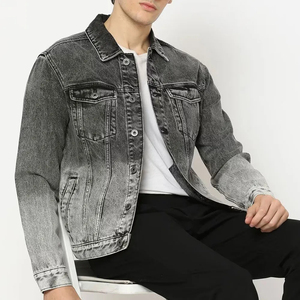 Nouvelle veste en jean pour homme, design tendance, haute qualité, prix de gros, vestes en jean délavées sur mesure pour homme - Product Image 3