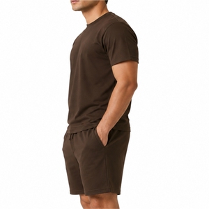 Custom Men T Shirt And Shorts <b>Set</b> Premium Outfit Comfortable Everyday Casual Wear Minimalist Fashion Style Soft Cotton Comfort - Product Image 3