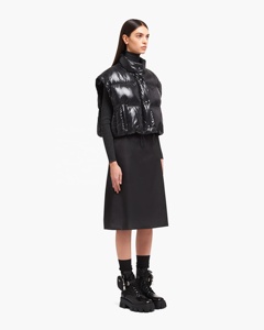 Doudoune matelassée pour femme à maintien élevé, avec cordon de serrage élastique, doublure confortable et imprimé matelassé - Product Image 5