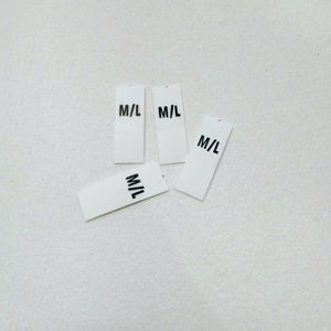 ผ้าซาตินผ้าคอตตอนเนื้อนุ่มสีขาวพิมพ์ฉลากบนเสื้อผ้าเป็นมิตรกับสิ่งแวดล้อมออกแบบได้ตามต้องการสำหรับซักป้ายและเสื้อผ้า - Product Image 2