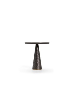 Mesa Auxiliar de Metal Estilo Antiguo con Estructura de Hierro Hecha a Mano y Tapa Decorativa Elegante para Muebles de Esquina de Sala de Estar - Product Image 1
