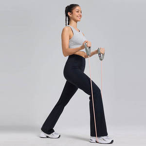 Leggings de Yoga con Corte Acampanado de Tela Suave y Cálida para Mujer, Leggings de Cintura Alta con Control de Abdomen para Entrenamiento, Gimnasio y Yoga - Product Image 1