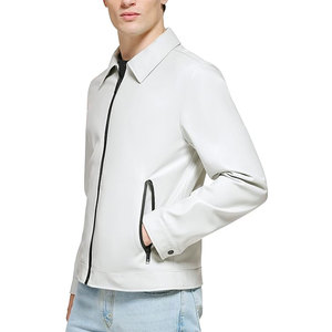 Veste en cuir noire pour homme, style moderne et décontracté, vêtement d'extérieur durable, doux et confortable, idéale pour tous les jours, pour l'hiver et l'automne - Product Image 5