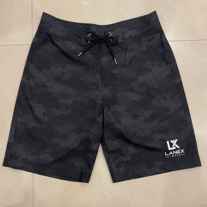 Men's Black Camo Board Shorts Quick Dry Stretch <b>Surf</b> Swim Trunks Custom Logo Beach Shorts Lightweight Water Sports Swimwear - Product Image 6