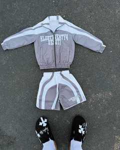 Custom Windbreaker Nylon Jacket and Short Joggers Set Streetwear Sports <b>Jogging</b> <b>Suits</b> Breathable Tracksuits for Men - Product Image 1