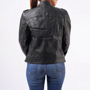 Créez votre propre veste en cuir véritable pour femme, veste en cuir de qualité supérieure, vêtements d'extérieur en cuir personnalisés, veste en cuir originale avec logo - Product Image 4
