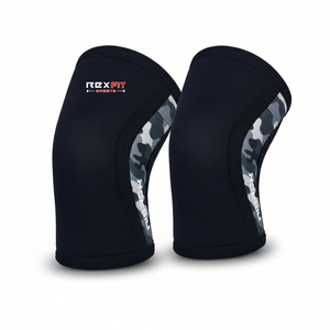 Manchons de compression pour coudes Rexfit Sport, néoprène 5 mm, soutien pour la musculation, l'haltérophilie et l'entraînement en salle de sport, unisexe - Product Image 1
