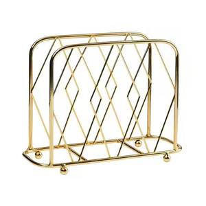 Elegant <b>Space</b> <b>Saving</b> Metal Napkin Stand For Dining <b>Table</b> And Kitchen Premium Tissue Holder For Home Office And Restaurant - Product Image 3