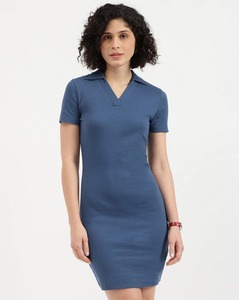 เดรสทรงเข้ารูปแขนสั้นผ้าริบเนื้อนุ่มคุณภาพสูง ขายส่งจากผู้ผลิต - Product Image 3