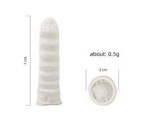 100Pcs Disposable Latex Finger <b>Cots</b> Anti Static Finger Sleeves for PMU Tattoo Beauty Salon - Product Image 3