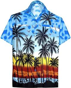 Chemises Hawaïennes Homme Personnalisées OEM de Haute Qualité à Imprimé Floral, Manches Courtes, Décontractées, Respirantes et Infroissables pour l'Été - Product Image 6