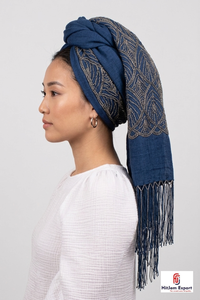 Pañuelo Cuadrado Personalizado con Borlas, Tela Suave y Ligera, Pañuelo de Moda para Mujer, Pareo de Playa, Fabricante OEM - Product Image 3