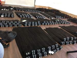 Haute qualité 100% extensions de cheveux humains crus vietnamiens tissage de cheveux de cuticule droite naturelle - Product Image 3