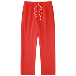Custom Pink <b>Mens</b> Straight Leg <b>Fleece</b> Sweatpants Drawstring Waist Warm Relaxed <b>Lounge</b> <b>Pants</b> Wholesale USA UK EU Apparel Buyers - Product Image 6