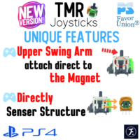 Module de joystick électromagnétique Favor Union, capteur TMR longue durée de vie, 1,7 V-5,5 V, 13x13 mm, pour manette PS4