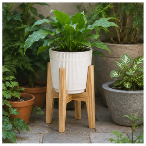 Eco-Friendly Modern Wooden Plant Stand Adjustable Indoor Flower <b>Pot</b> <b>Holder</b> for Living Room Balcony & Garden Decor In Best Price - Product Image 4