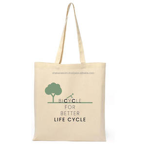 Sac fourre-tout réutilisable en toile imprimée, sacs de courses en coton, sacs de rangement empilables avec logo personnalisé, sacs à vêtements - Product Image 6