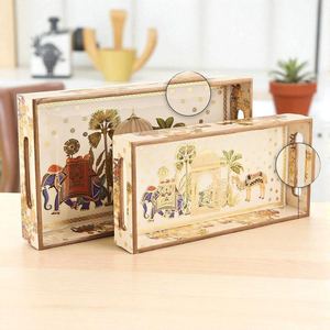 Wholesale Luxury Traditional Mughal Art Dining Tray Set Rectangular Bulk Hotel Restaurant Serving Platter Elegant Tableware - Product Image 6