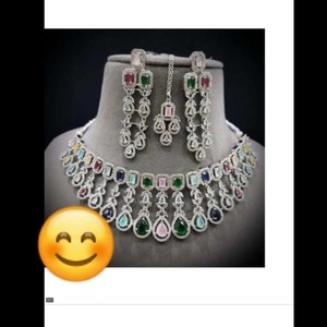 New Trending Indian Bridal <b>Choker</b> Jewelry Set Gold Plated Necklace Earring Luxury Wedding Engagement Gift Party Daily Wear - Product Image 1