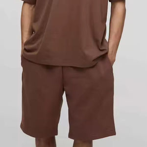 Custom Summer Jogging Suit Two Piece Short Set 100% Cotton Blank <b>T</b> <b>Shirt</b> and Shorts Shorts Sets For Online Selling - Product Image 3
