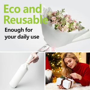 100 Fogli di Carta Velina Bianca Riciclabile 50x35 cm per Confezioni Regalo Natalizie e Lavoretti Artistici - Product Image 2