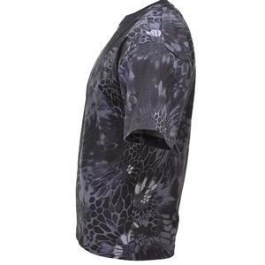 <b>Men's</b> Tie-Dye <b>Floral</b> Print Short Sleeve <b>T</b>-<b>Shirt</b> Regular Fit O-Neck Knitted Casual Style - Product Image 3