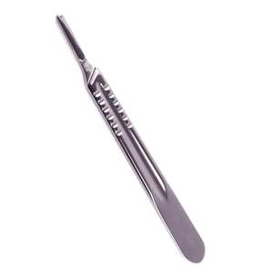 Manche de scalpel en acier inoxydable, instrument de chirurgie générale manuel, certifié CE Classe I - Product Image 1