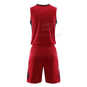 Tenue de basket-ball pour homme adulte, vêtements de sport respirants, durables et confortables en tissu polyester - Product Image 3