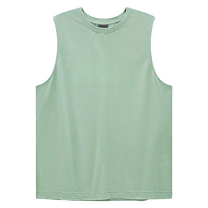 เสื้อยืดแขนกุดผู้ชาย ทรงหลวม สีพื้น ใส่สบาย น้ำหนักเบา แฟชั่นวัยรุ่น เสื้อกล้ามโชว์กล้ามเนื้อ - Product Image 5