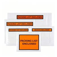 Pochettes adhésives personnalisées pour documents, étiquettes orange, sur mesure pour expédition en gros en usine