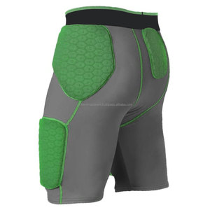 Shorts de football pour hommes de qualité supérieure, respirants, avec protection rembourrée, tissu en maille, taille élastique, vêtements de sport - Product Image 6