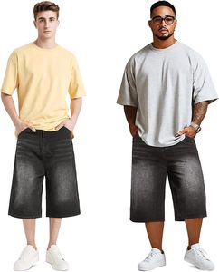 Shorts en jean d'été pour hommes, style urbain, personnalisables avec logo, couleur unie, décontractés, écologiques et respirants, vente en gros - Product Image 3