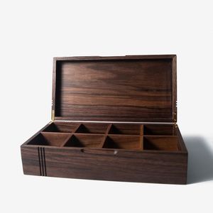 Natural Wood Handmade Durable Foldable <b>Tea</b> Storage <b>Box</b> with Lid for Home Office & Cafe Use Custom Logo Option - Product Image 3
