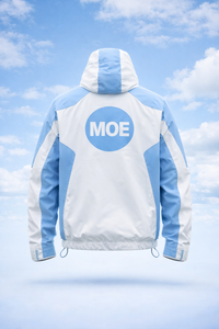 Ensemble de survêtement coupe-vent personnalisé pour homme : veste à capuche zippée en nylon et pantalon de jogging - Product Image 3