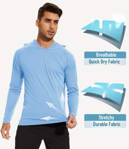 Sudadera con Capucha para Hombre, Ecológica, de Poliéster, Ligera, con Logotipo Personalizado, Ropa Deportiva Informal, Manga Larga, Estilo Canguro - Product Image 4