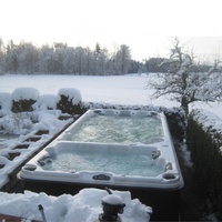 Jacuzzi extérieur de luxe piscine préfabriquée sans fin rectangle piscine spa pour jardins piscine à débordement en acrylique