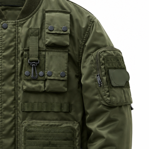 Custom Classic Bomber <b>Leather</b> <b>Jacket</b> Made With Premium Real <b>Leather</b> New Trendy Vintage Style For Unisex Street Wear - Product Image 5