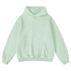 Sweat-shirt à capuche noir pour femme, coupe classique, en coton tricoté, couleur unie, pour l'automne, avec poches, style respirant - Product Image 3