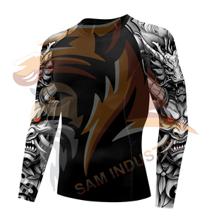 Nouvelles Chemises de Compression Personnalisées pour Hommes – Vêtements de Sport Athlétiques, Course à Pied, Gym, Fitness – Col Rond - Product Image 3