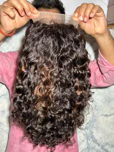 วิกผมลูกไม้ HD คุณภาพสูง ผมแท้จากอินเดีย แบบลอนธรรมชาติ ราคาถูกที่สุด - Product Image 3