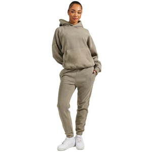 Women's Pullover <b>Sweatshirt</b> Jogger Pants Tracksuit Set Hot Sale Ladies Casual Fashion Sportswear Wholesale Bulk OEM Supplier - Product Image 1