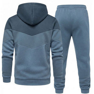 Survêtement pour homme anti-boulochage en molleton de coton épais, respirant et sans coutures, fabriqué par Sewing Hub Industry - Product Image 2