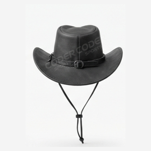 Professional Manufacturer Custom made 100% genuine Leather Unisex <b>Western</b> Cowboy <b>Hat</b> With Pure Leather Sweatband Cowboys <b>Hat</b> - Product Image 2