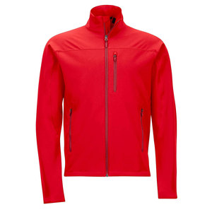 Veste en polaire rouge pour homme, fermeture éclair intégrale, col montant, coupe ajustée, coupe-vent, polyester, pour l'automne - Product Image 1