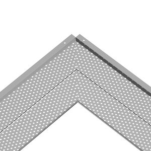 Copertura per grondaie e filtri a lamelle in alluminio da 6 pollici, protezione per grondaie, 52 pezzi, lunghezza totale 208 piedi, diametro foro 0,157 piedi - Product Image 3