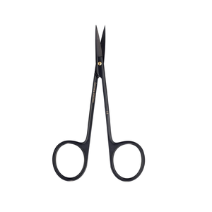 Tijeras Quirúrgicas de Precisión de Alta Calidad, Curvadas Iris, Delicadas, con Corte Superfino, Línea Negra, para Oftalmología y Microcirugía - Product Image 1